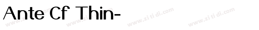 Ante Cf Thin字体转换